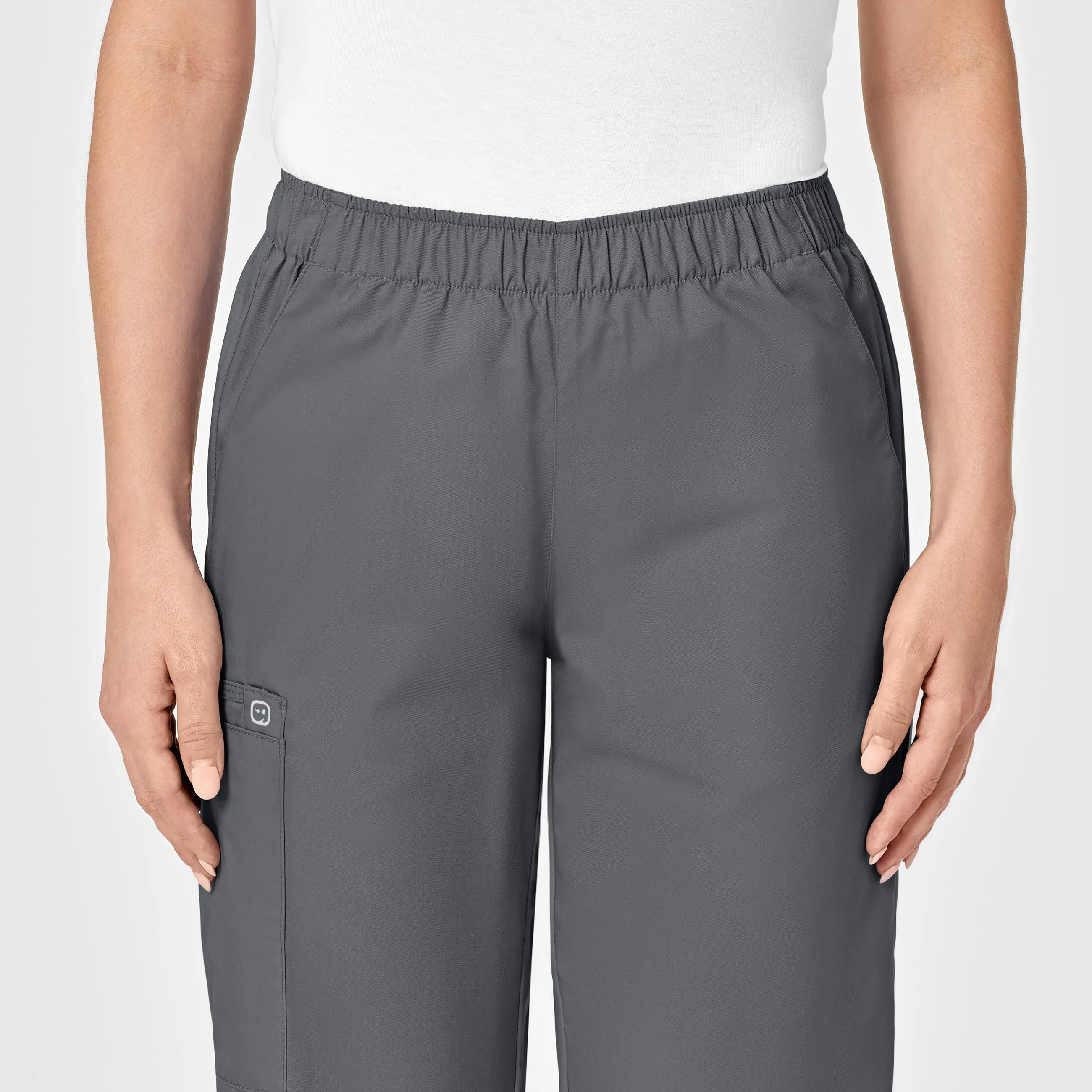 WonderWORK 501 Pull-On Cargo Scrub Pants Pewter