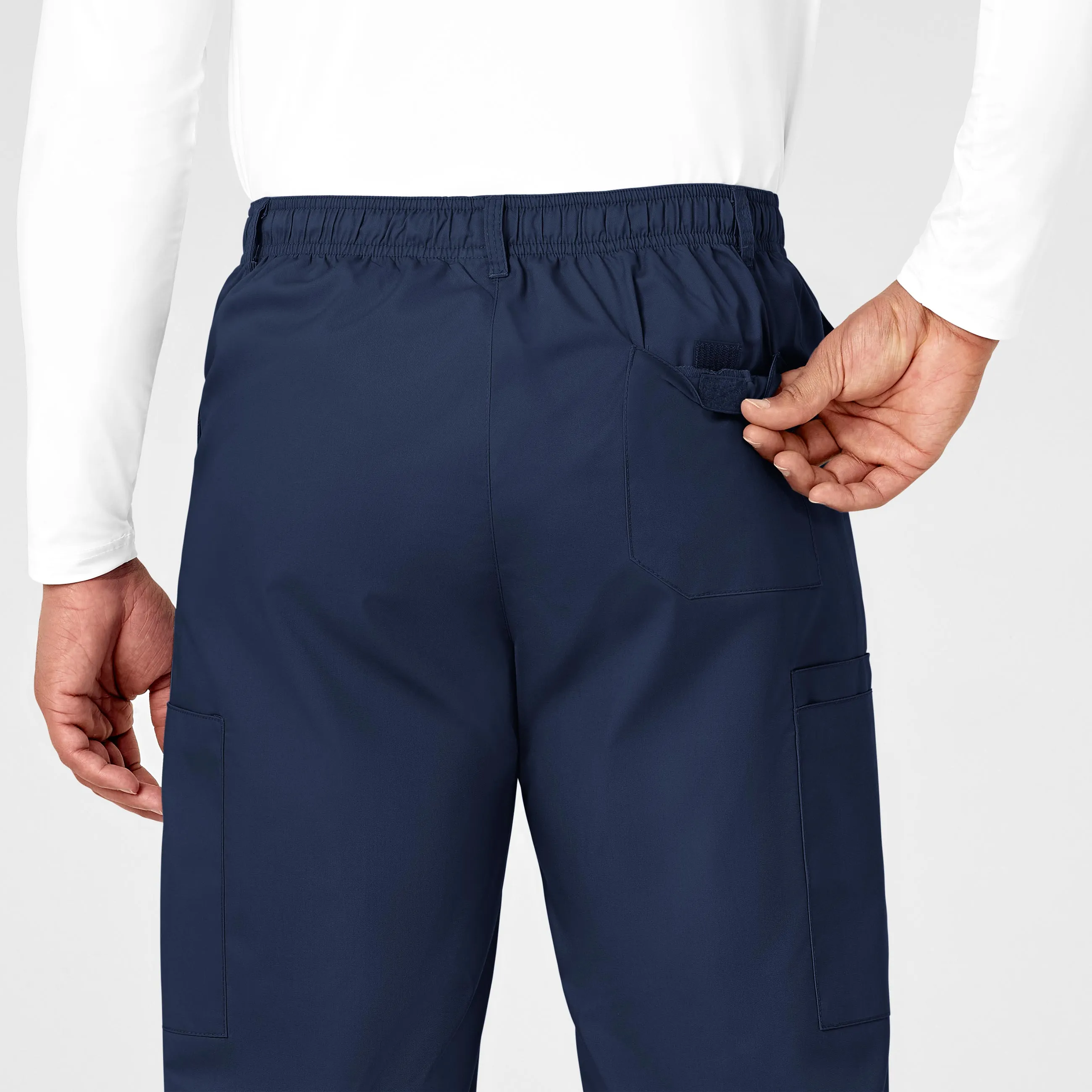 WonderWORK 503 Men's Cargo Scrub Pants Navy