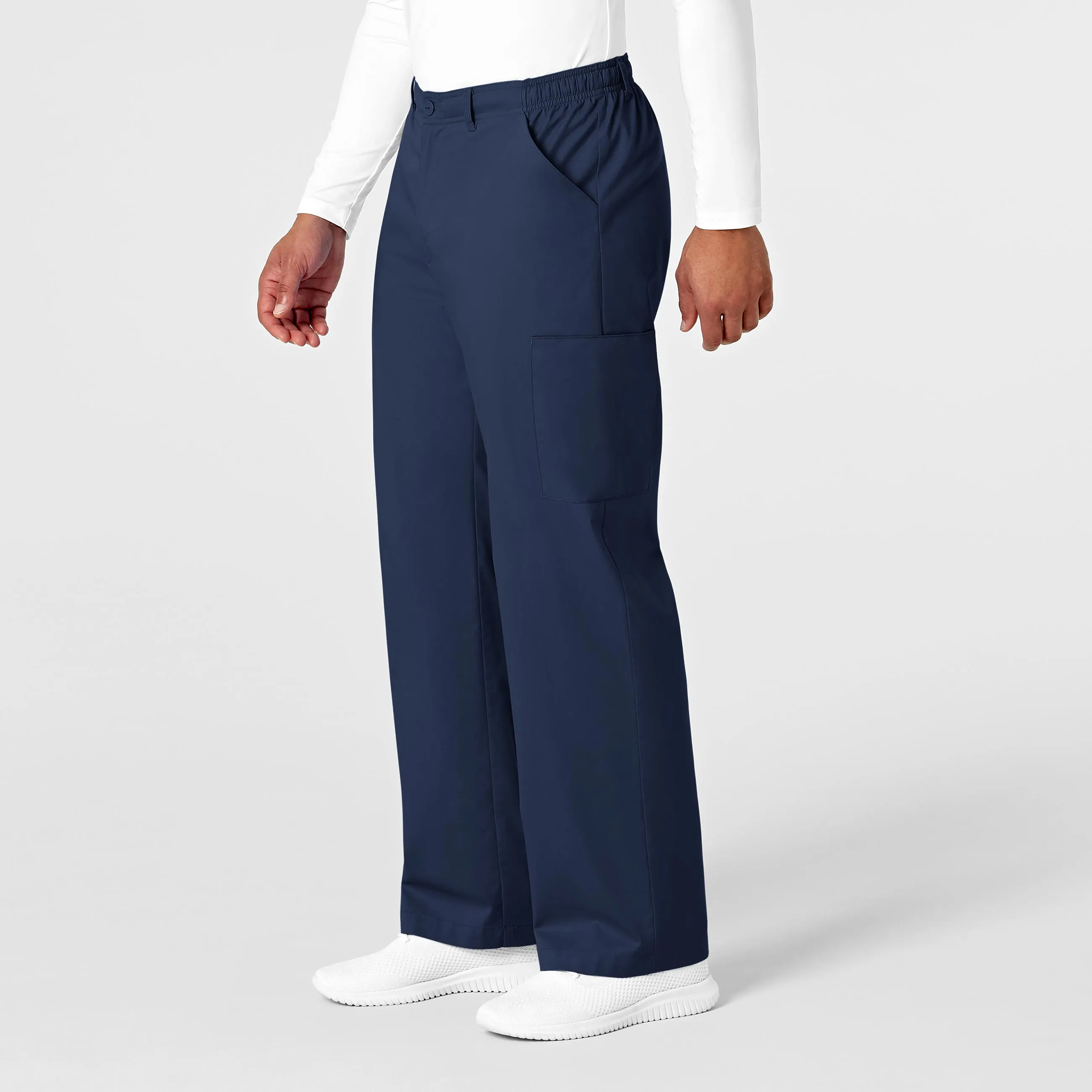 WonderWORK 503 Men's Cargo Scrub Pants Navy