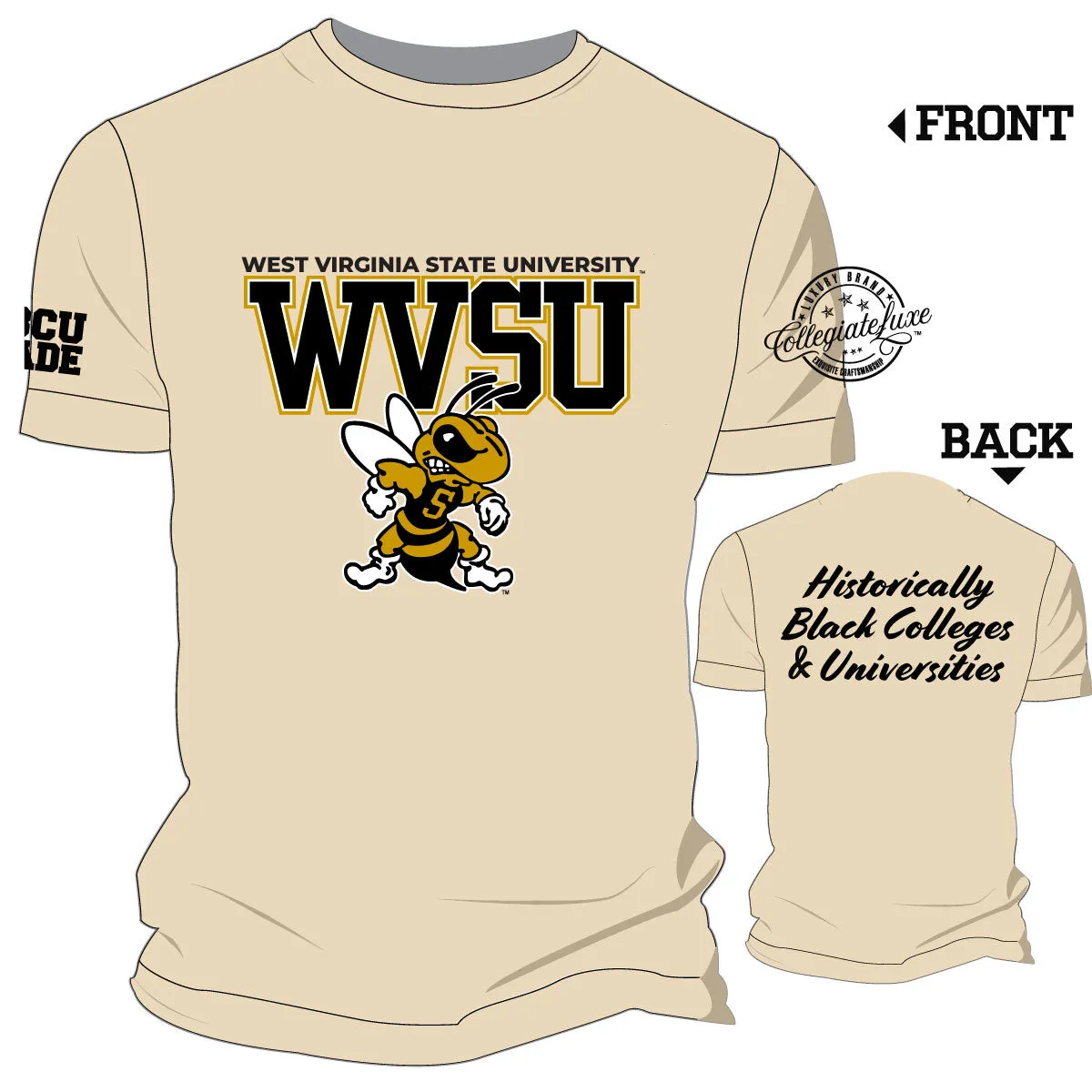 WVSU Chenille EMBROIDERY UNISEX TEES