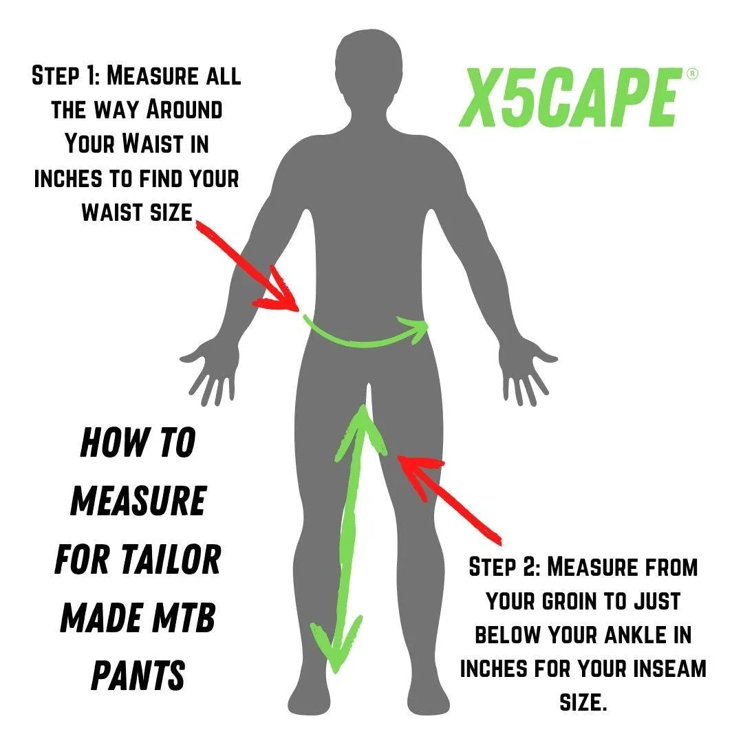 X5CAPE Rebellion Custom Logo MTB Trail Pants - TAILOR MADE