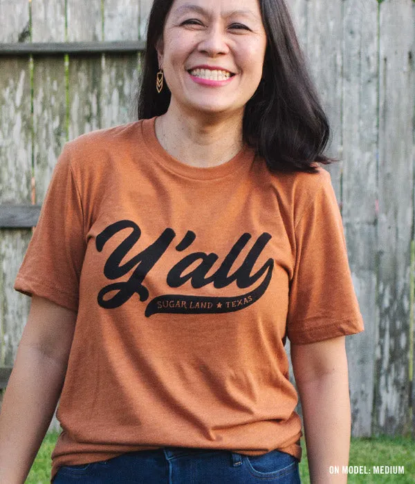 Y'all Sugar Land Tee - Burnt Orange